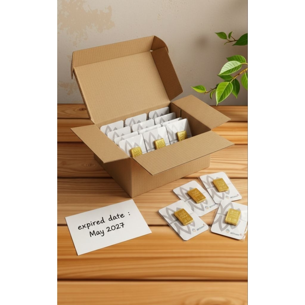 Mini Gift Coklat Emas Gold Antum lebaran Hadiah Unik Lucu