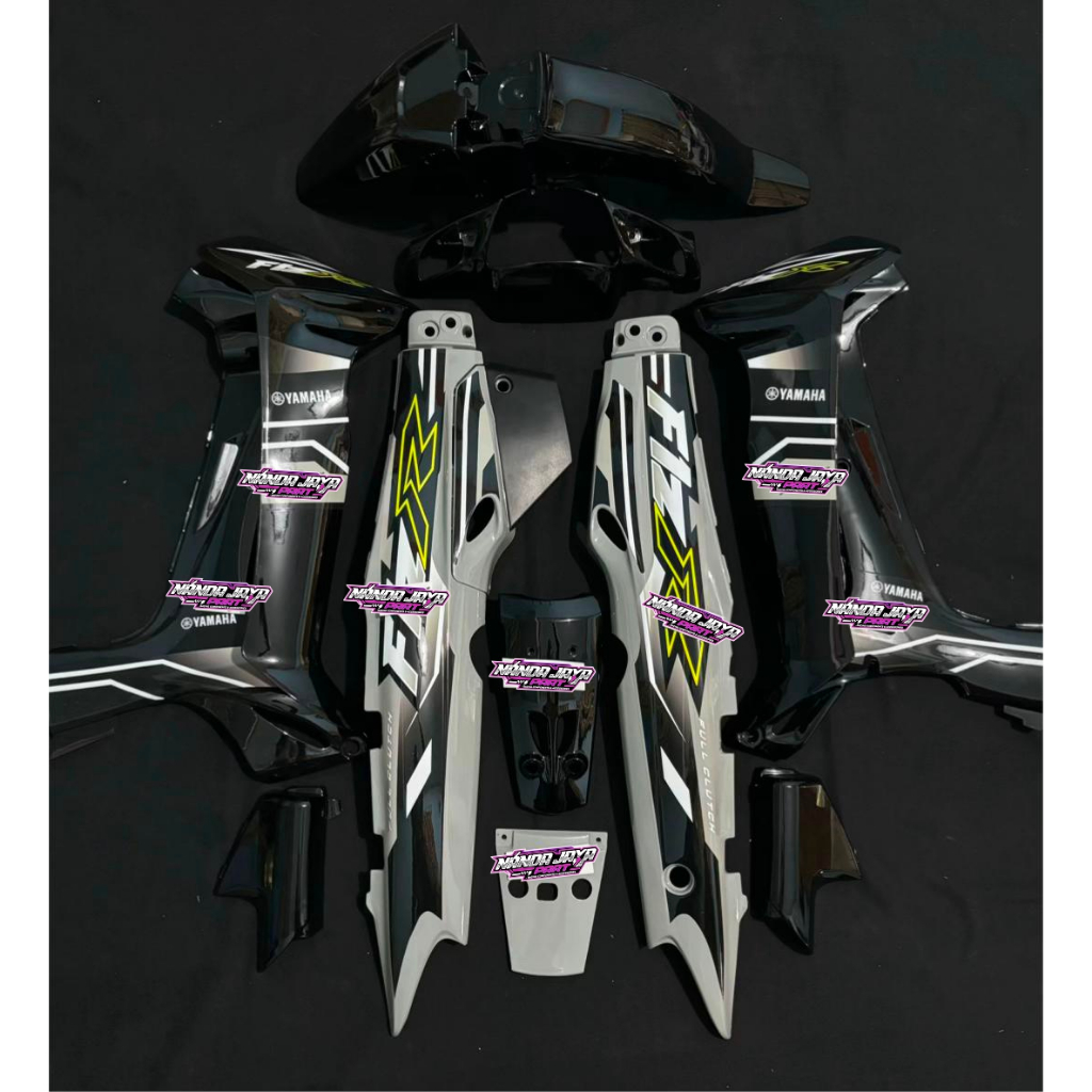 bodi fullset fizr custom hitam premium - bodi set fizr custom hitam premium - kap fizr hitam