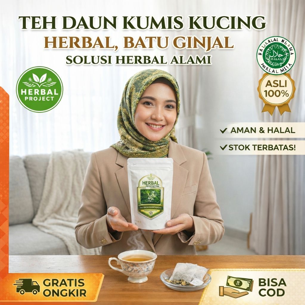 [ ORIGINAL ] TEH DAUN KUMIS KUCING | HERBAL BATU GINJAL