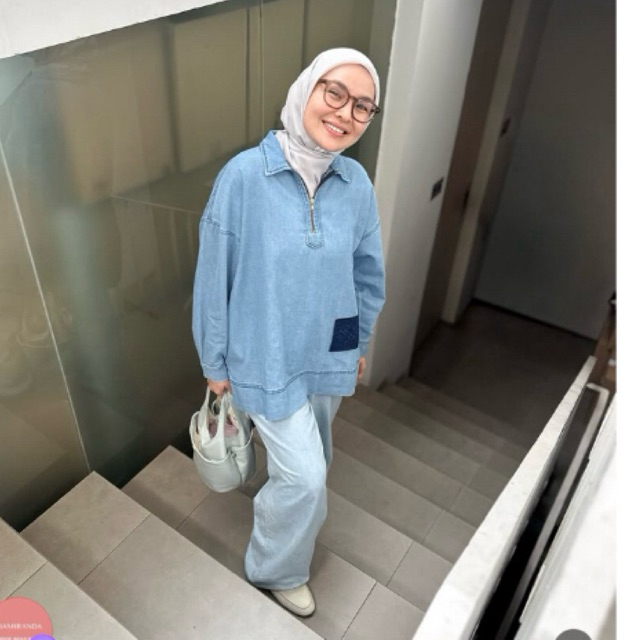 NEW Areli Top Ria Miranda Denim Series Ria miranda