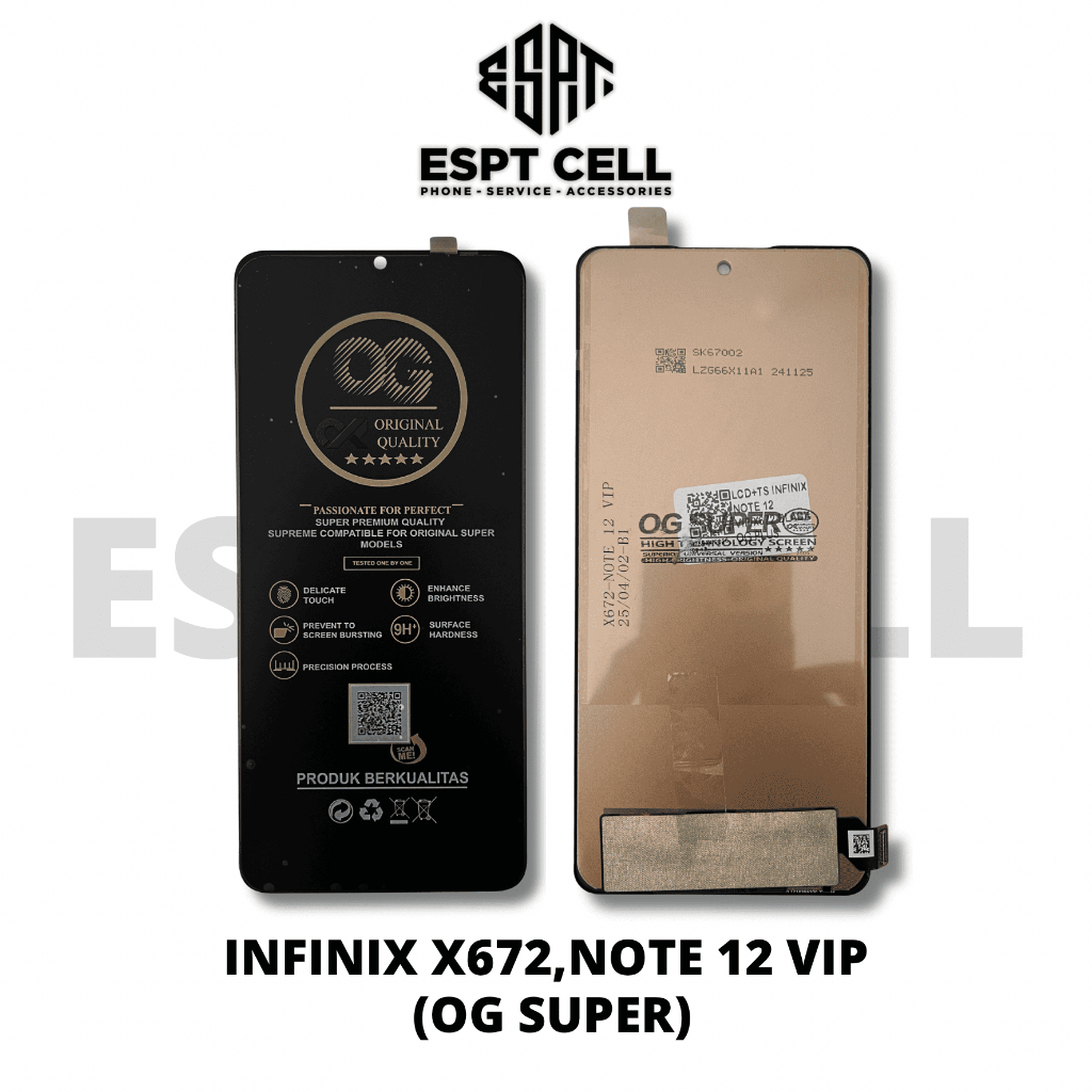 LCD TOUCHSCREEN INFINIX X672 - NOTE 12 VIP COMPLETE ORIGINAL