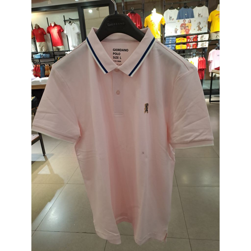 GIORDANO POLO SHIRT MINI LION GIORDANO ORI 100% FOR MENS  SIZE S,M,L,XL,XXL