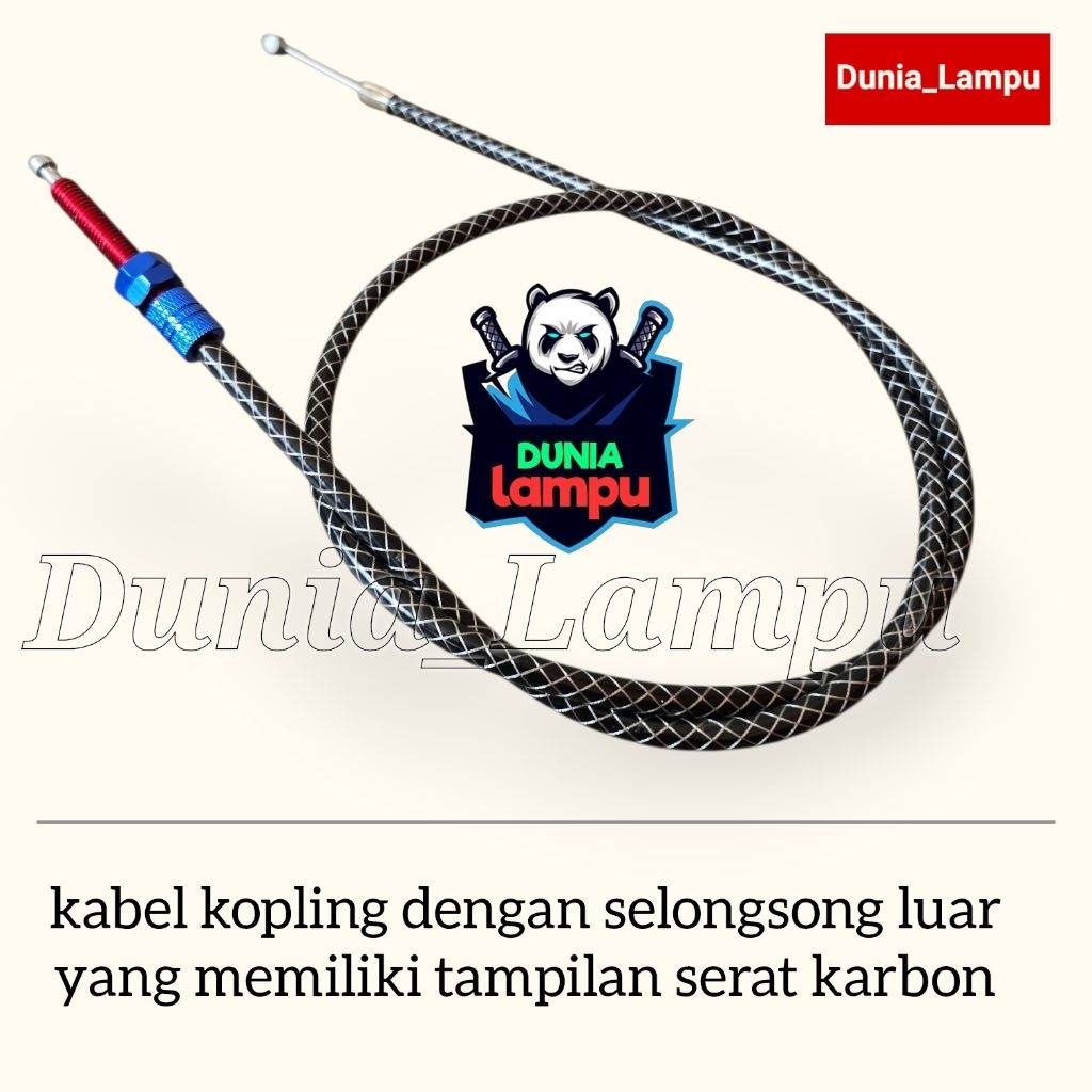 Promo kabel kopling carbon serat tali kopling 90cm psi universal S2607
