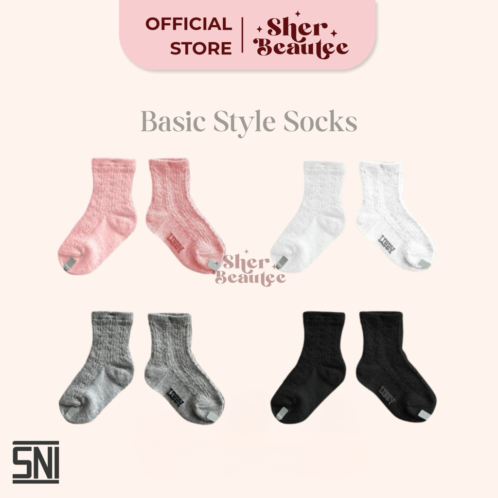 LIBBY Kaos Kaki Bayi & Anak | Basic Style Socks UNISEX S2235