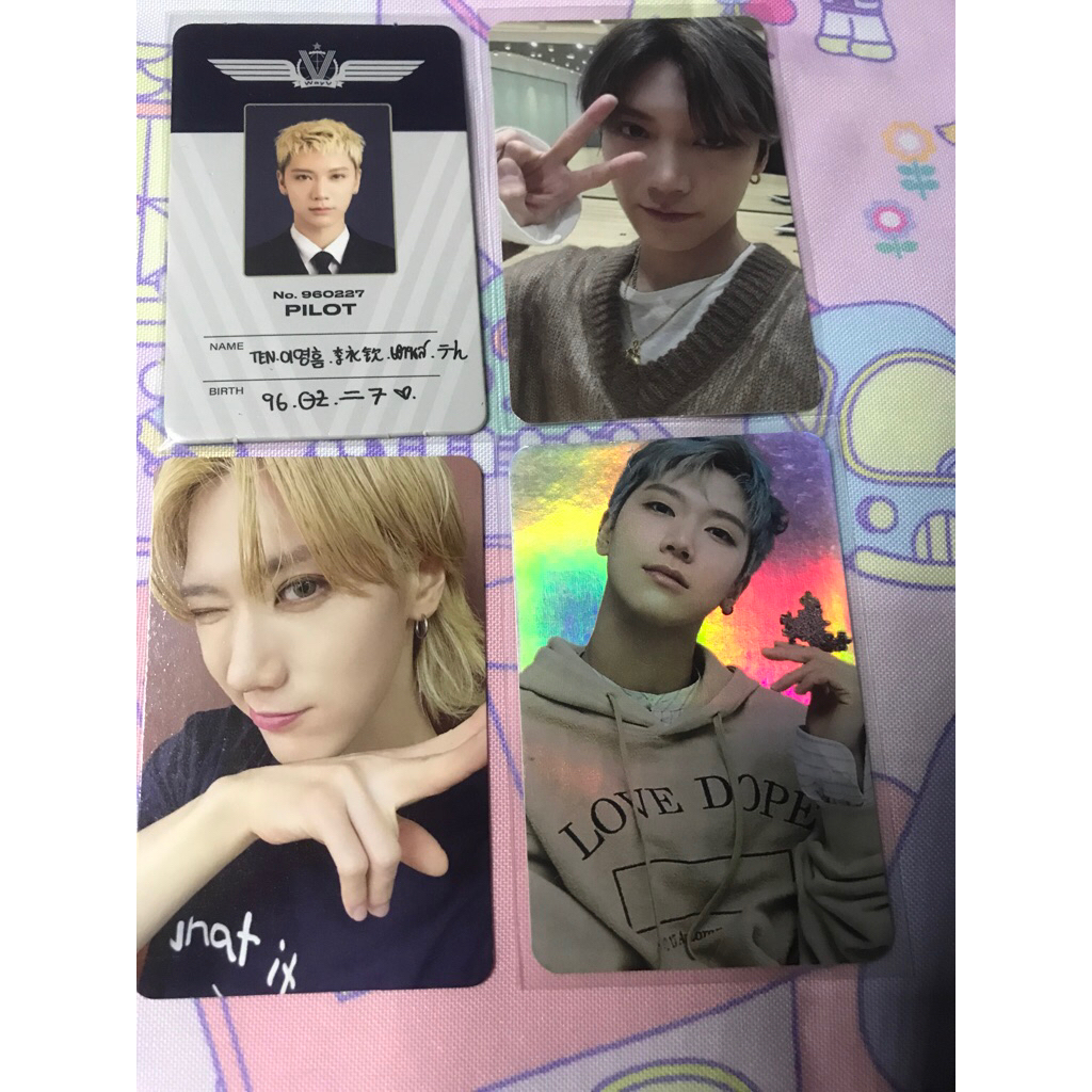 official pc photocard ten wayv nct sanrio pilot holo 90s universe jwl uc 2018