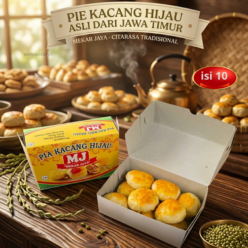 Promo Kue Pia | Kue Bakpia | Kering Pia | Kue Kering Bakpia Isi 10 Biji MJ