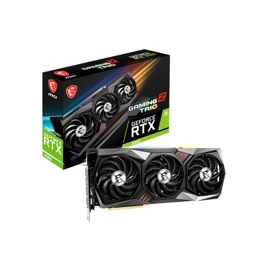 MSI RTX 3080 10GB GAMING Z TRIO 10G GDDR6X RTX3080 VGA CARD NVIDIA GEFORCE
