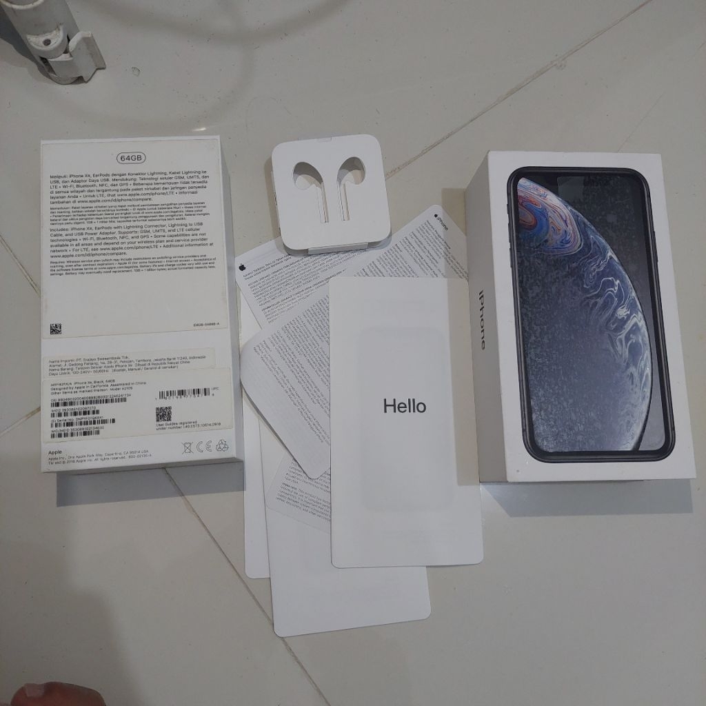 DUS BOX IPHONE XR BLACK ORI COPOTAN IBOX