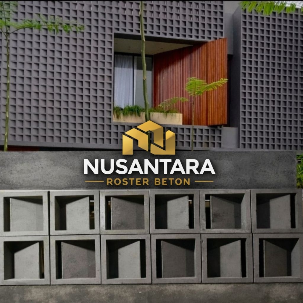 Roster beton nako Lb1 Anti tampias / Roster Minimalis ukuran 20x20 / Roster ventilasi, sekatan ruang