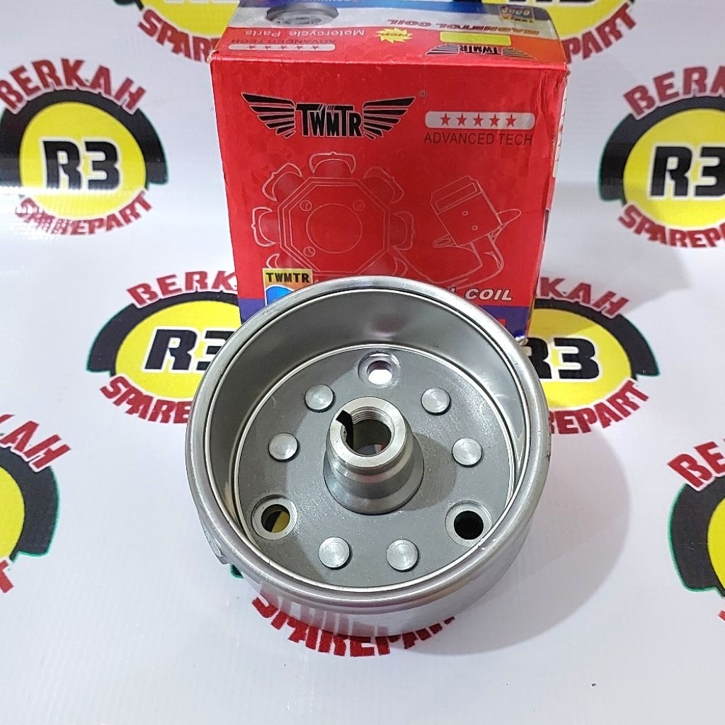 Rumah magnet magnit spul Viar 150cc 200cc 300cc Spul 93mm baut 3 fly wheel motor roda tiga -Sedia sp