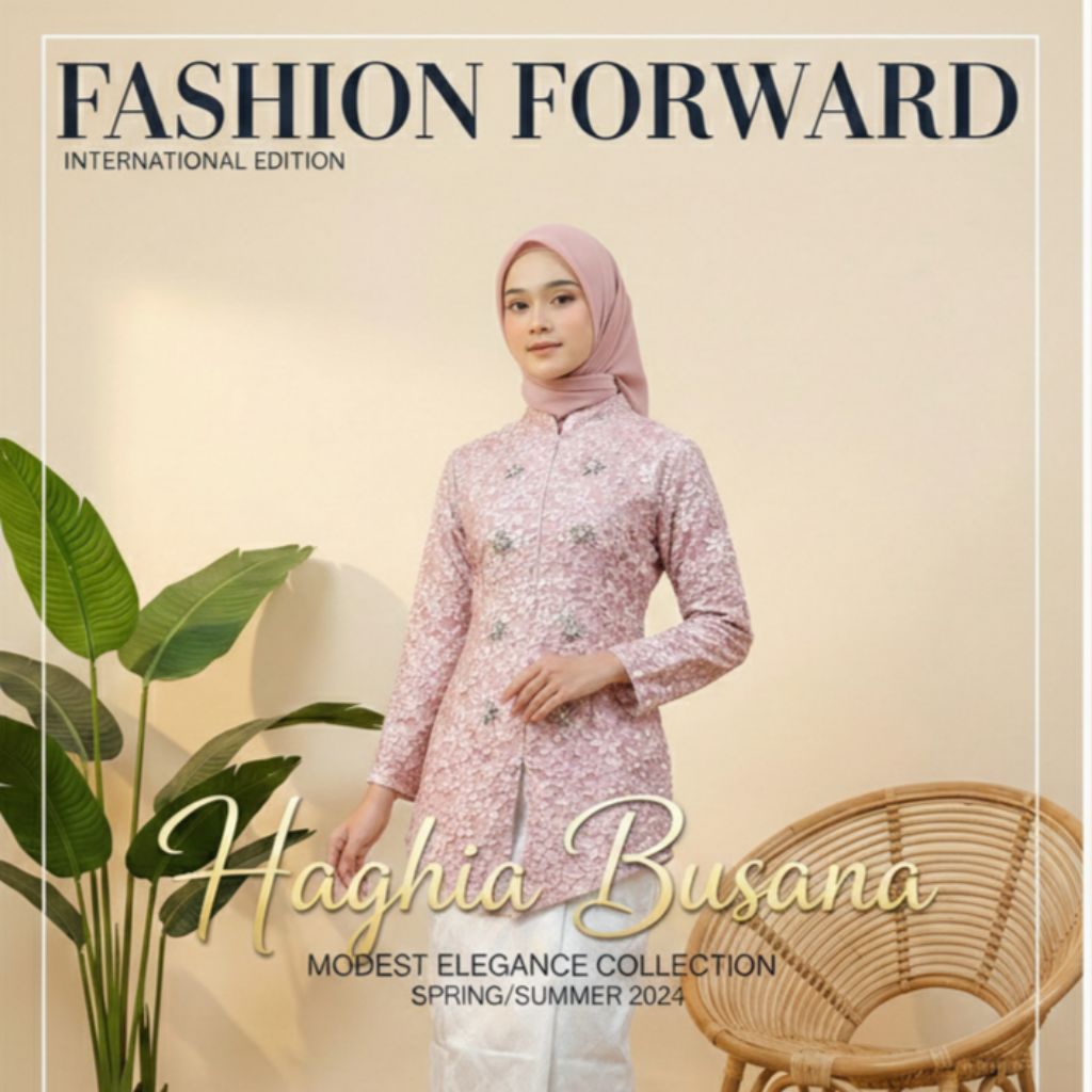 Tunik Fukuro Embos Jaguar Atasan Wanita Muslimah Elegan untuk Kondangan dan Lebaran Baju Kurung Mala