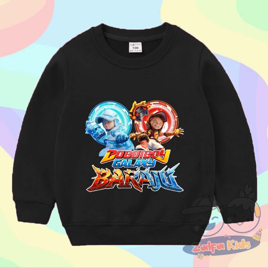 Jaket Sweater Anak Blaze X Ice Boboiboy Baraju
