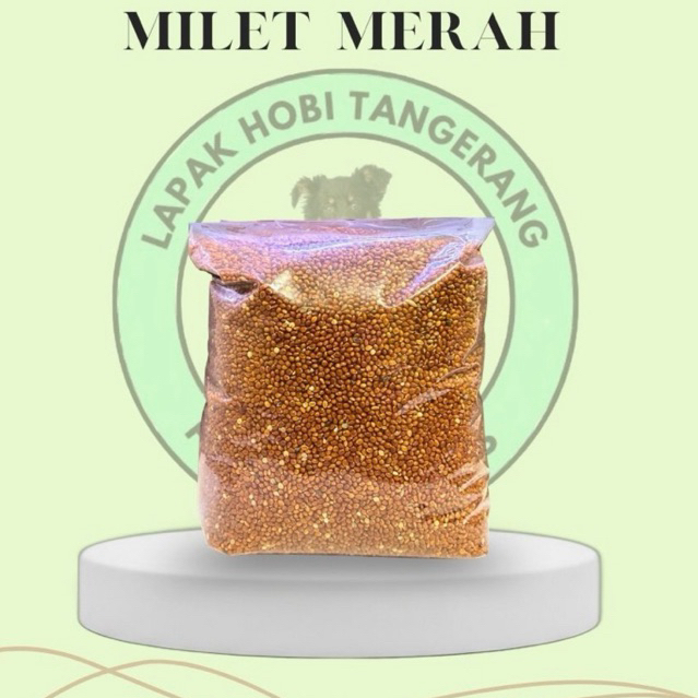 Pakan Burung Milet Merah Red Millet 1kg
