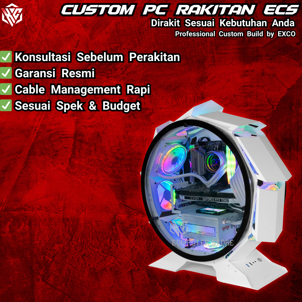 Custom PC Rakitan ECS  1.6 - Custom PC Rakitan EXCO Computer Store