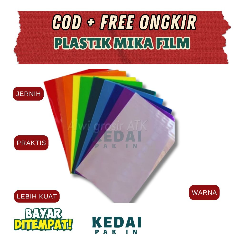PLASTIK MIKA FILM WARNA