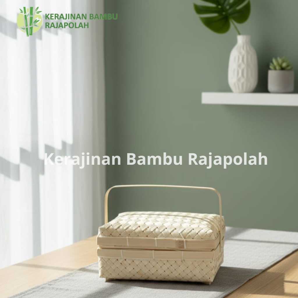 sokase/besek bambu/besek bambu/besek catering/besek hajatan/besek makanan model jinjing ukuran 30x15