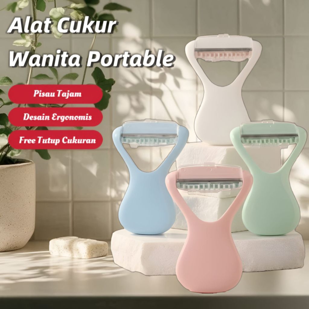 Alat Cukur Bikini Alat Cukur Wanita Alat Cukur Pribadi Pisau Cukur Penghilang Rambut Manual Mini •TP