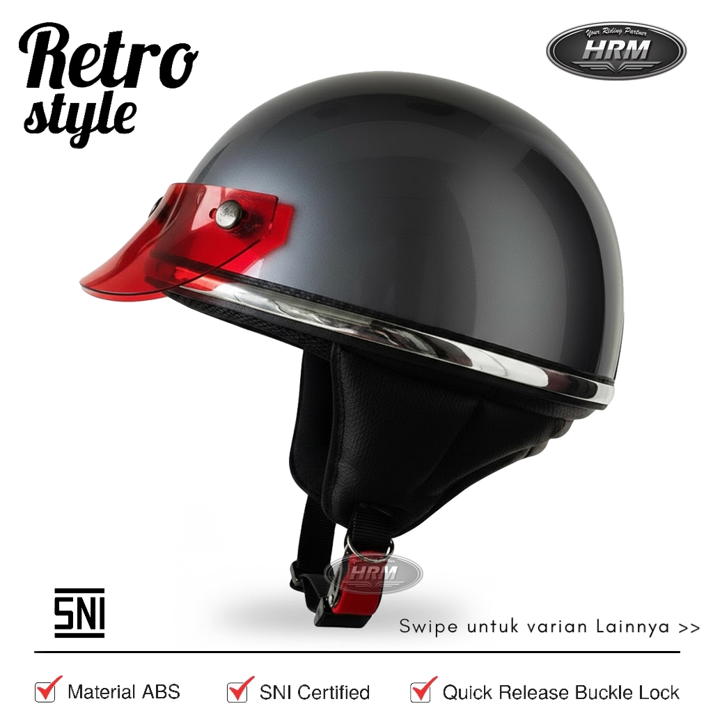 Helm Chip Classic Retro List Chrome Free Stiker