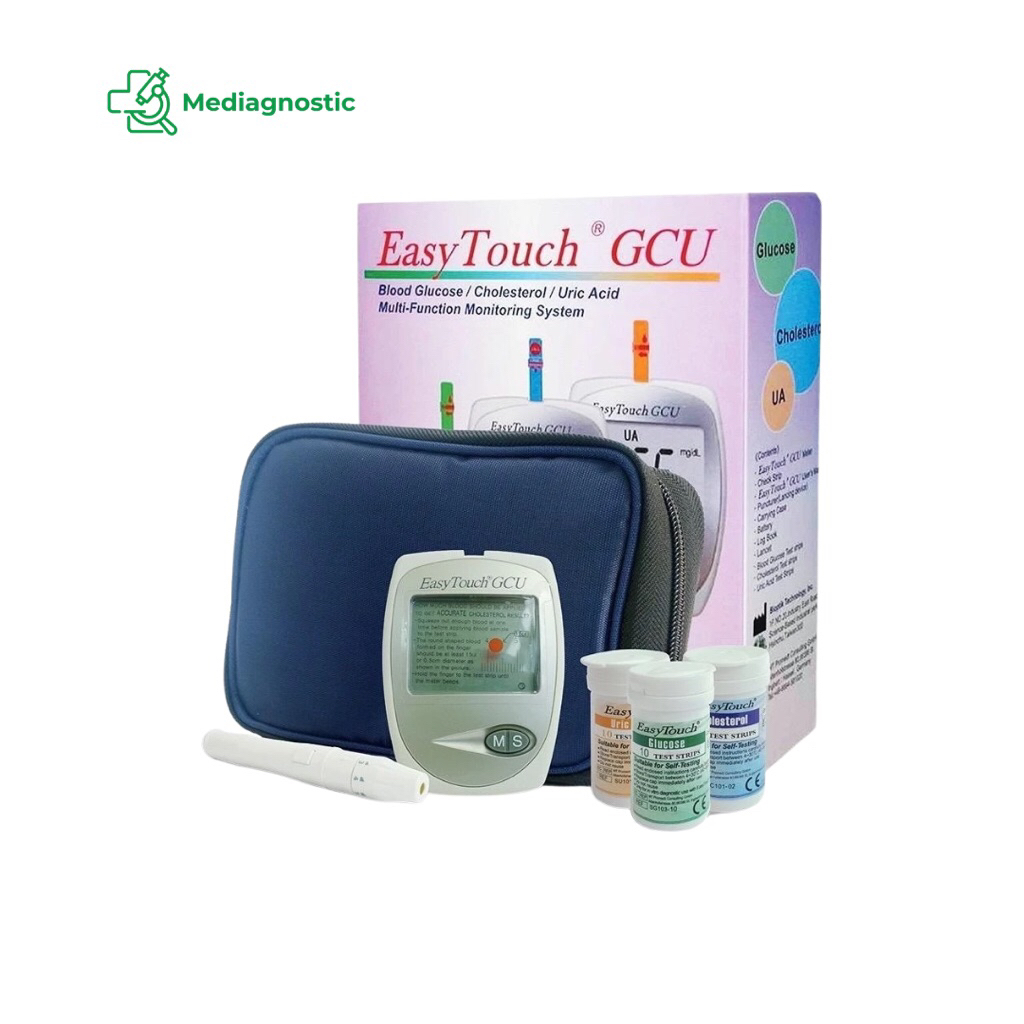EasyTouch GCU | Alat Test Gula Darah - Kolesterol - Asam Urat