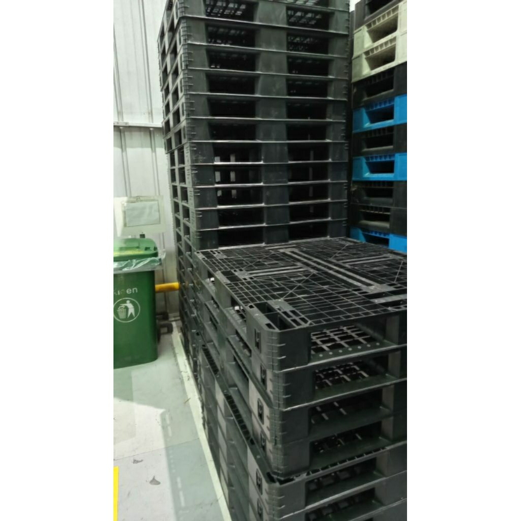 PALET PLASTIK 120x100x12 / PALLET PLASTIK GUDANG / PALET INDUSTRI / PALET LOGISTIK KUAT & TAHAN LAMA