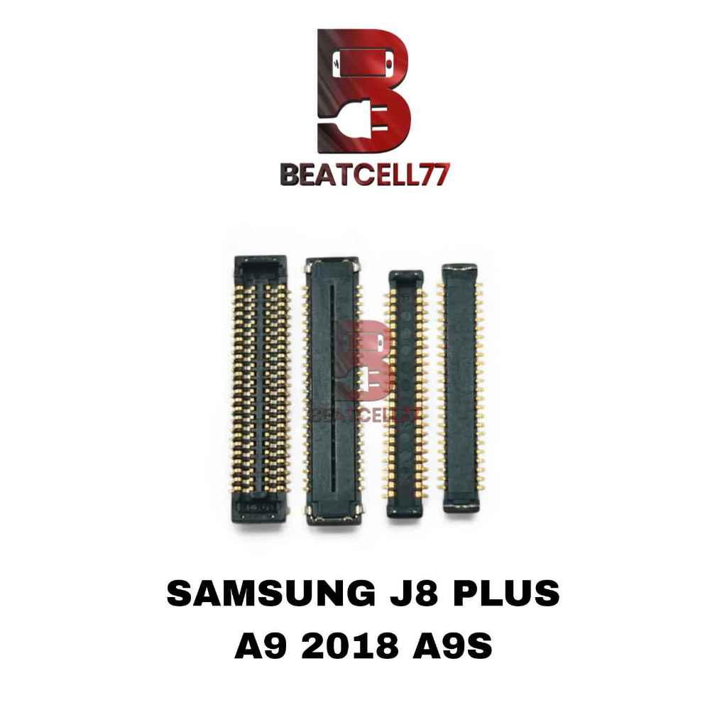 Konektor Lcd Samsung A9 2018 / A9S / J8 Plus + Connector Soket Pcb Fpc 48 Pin Di Mesin