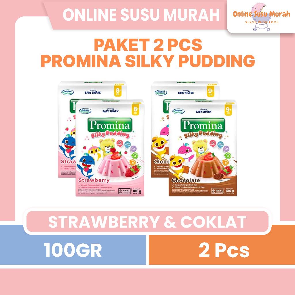 PROMINA PAKET 2 PCS SILKY PUDING 100GR SNACK BAYI 8+ PROMINA PUDDING 100 GR 8 + PRLA