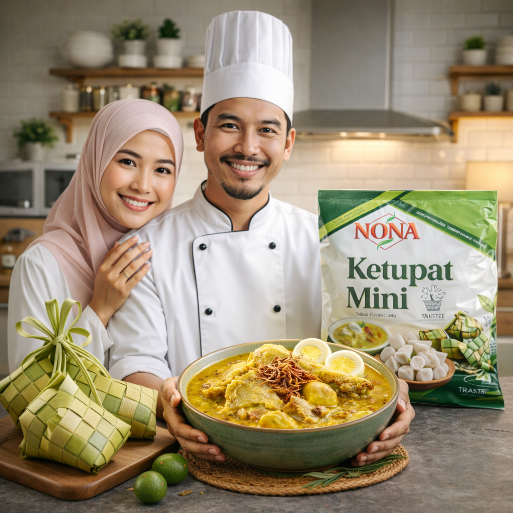 Nona Ketupat instant Isi 30 Sachet - Mempermudah makan Ketupat