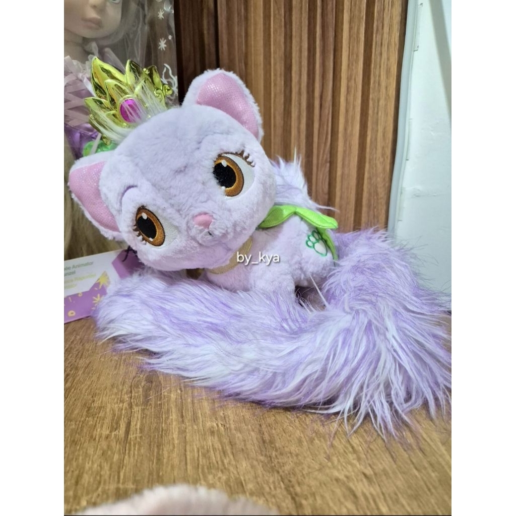 Boneka Palace pets Kucing ekor panjang warna ungu | Preloved | Disney