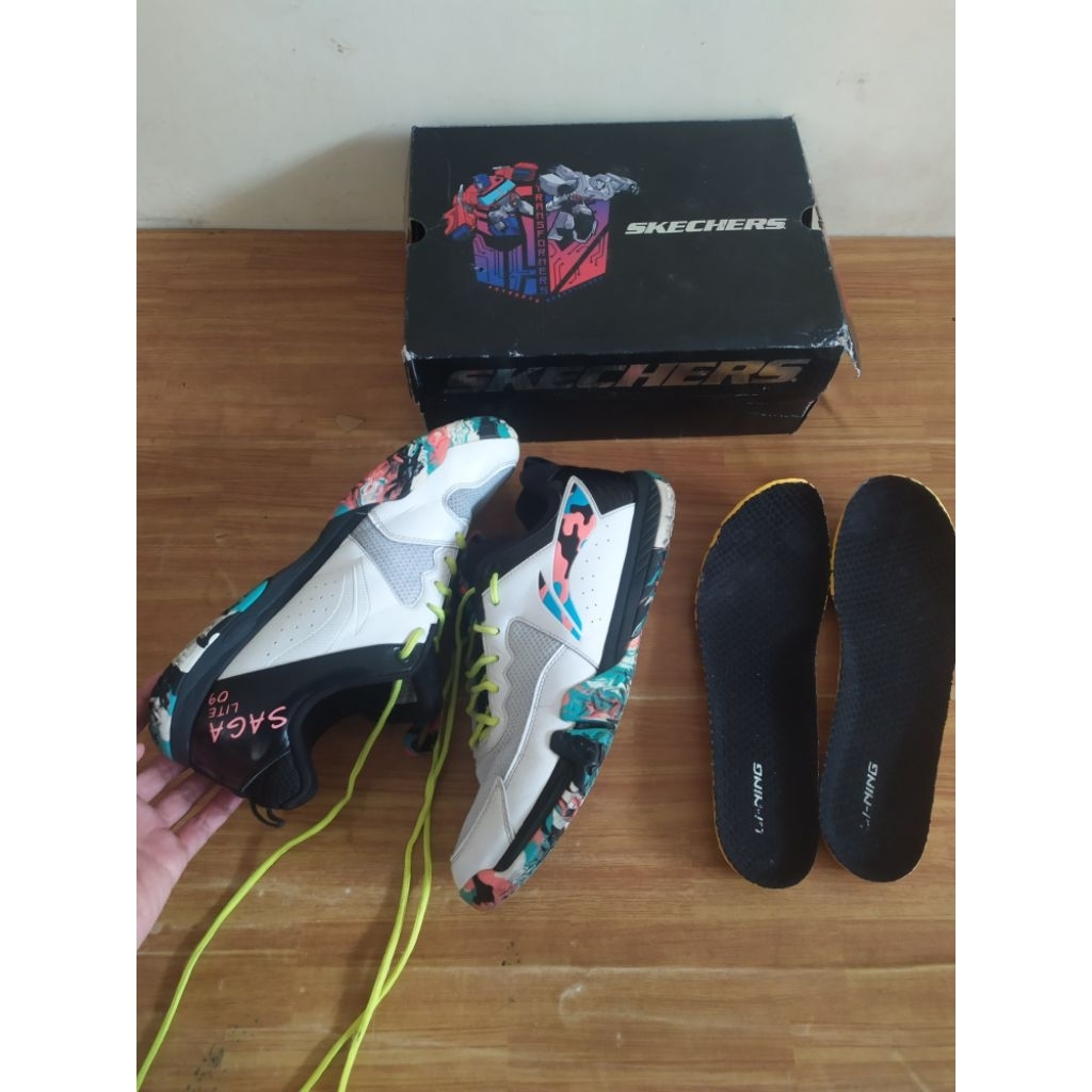 sepatu badminton lining li-ning saga lite 9 original second