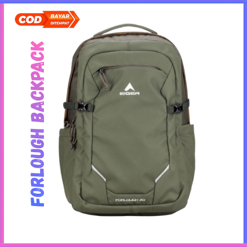 PROMO EIGER Forlough Tas Ransel Sekolah Pria Trendy Kekinian Termurah