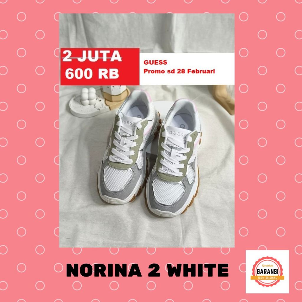 Sepatu sneakers wanita seri NORINA Guess 100% original store