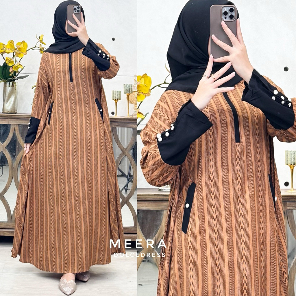 Daster Arab Dolce MEERA Gamis Rayon Big Size Original