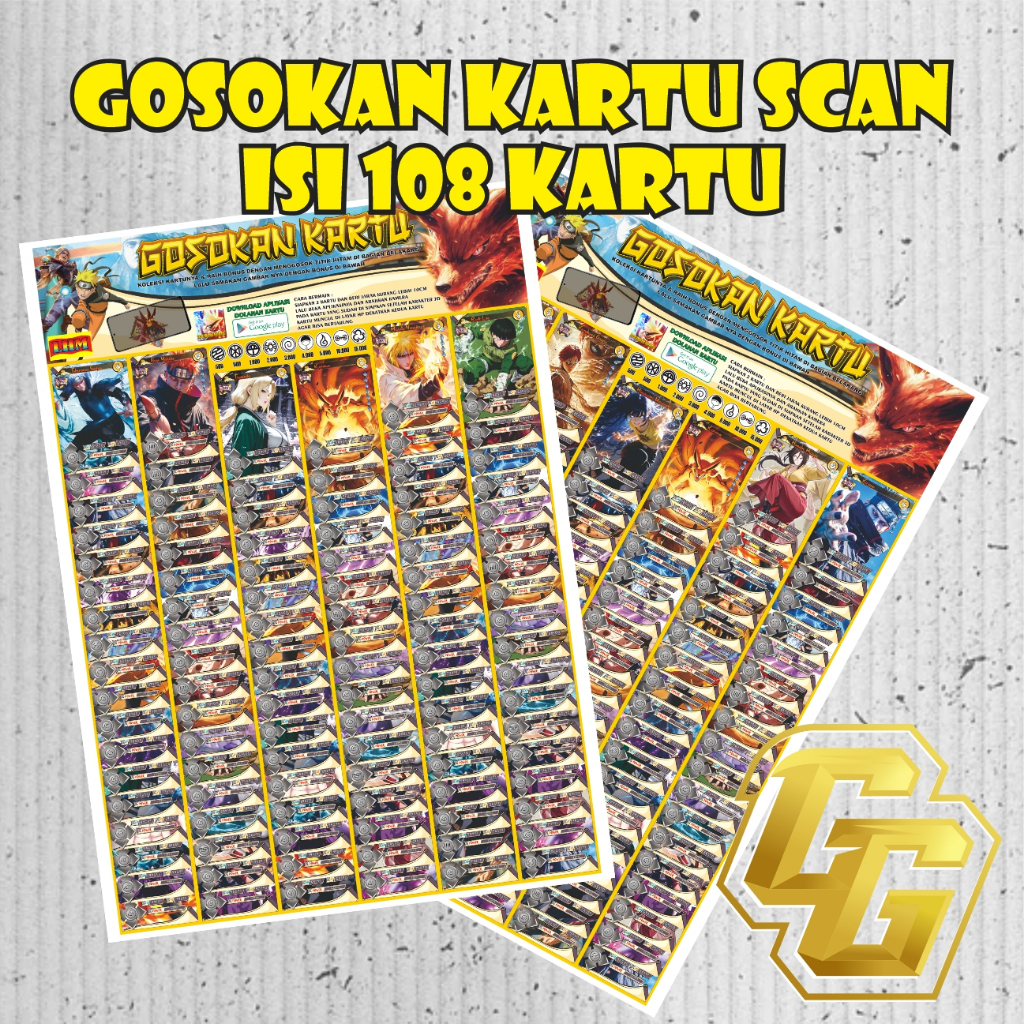Gambaran Kartu Tepuk Berhadiah | Kartu Scan Aplikasi Berhadiah