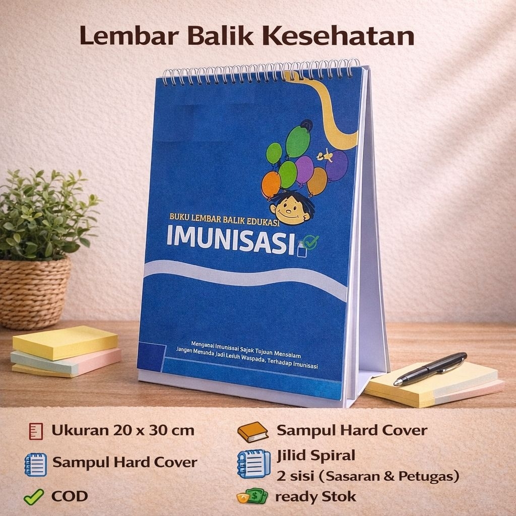 Lembar Balik Imunisasi - Media Promkes  - Edukasi Imunisasi - Kebidanan