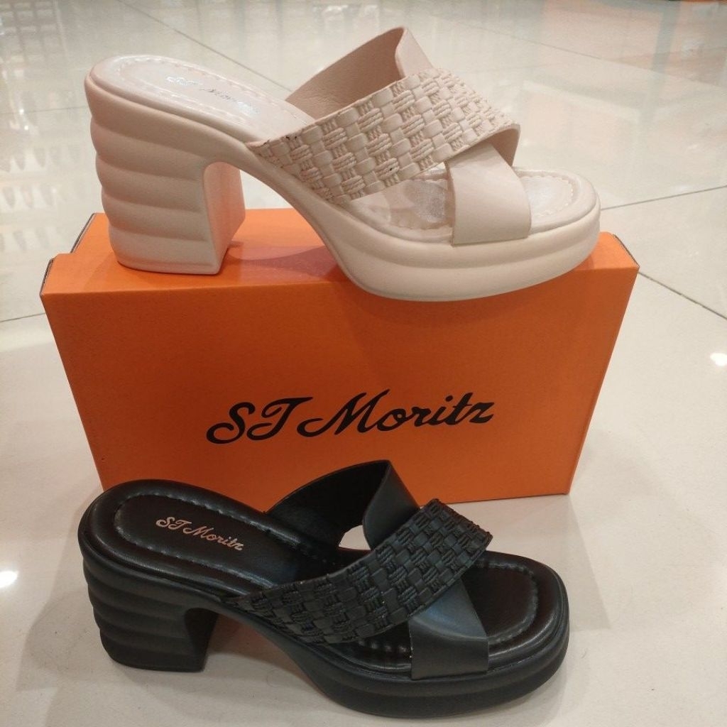 SANDAL ST MORITZ RINGAN HAK 7CM NEW ARRIVAL (36-40)