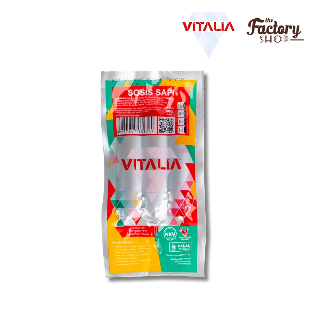 VITALIA SOSIS SAPI 80 GRAM (3BIJI) (9912080101)