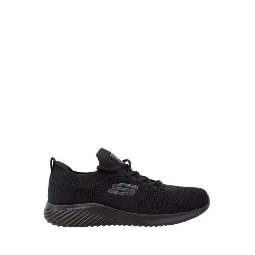 SKECHERS BOUNDER TOBIAS SLIP ON BLACK SHOES ORIGINAL