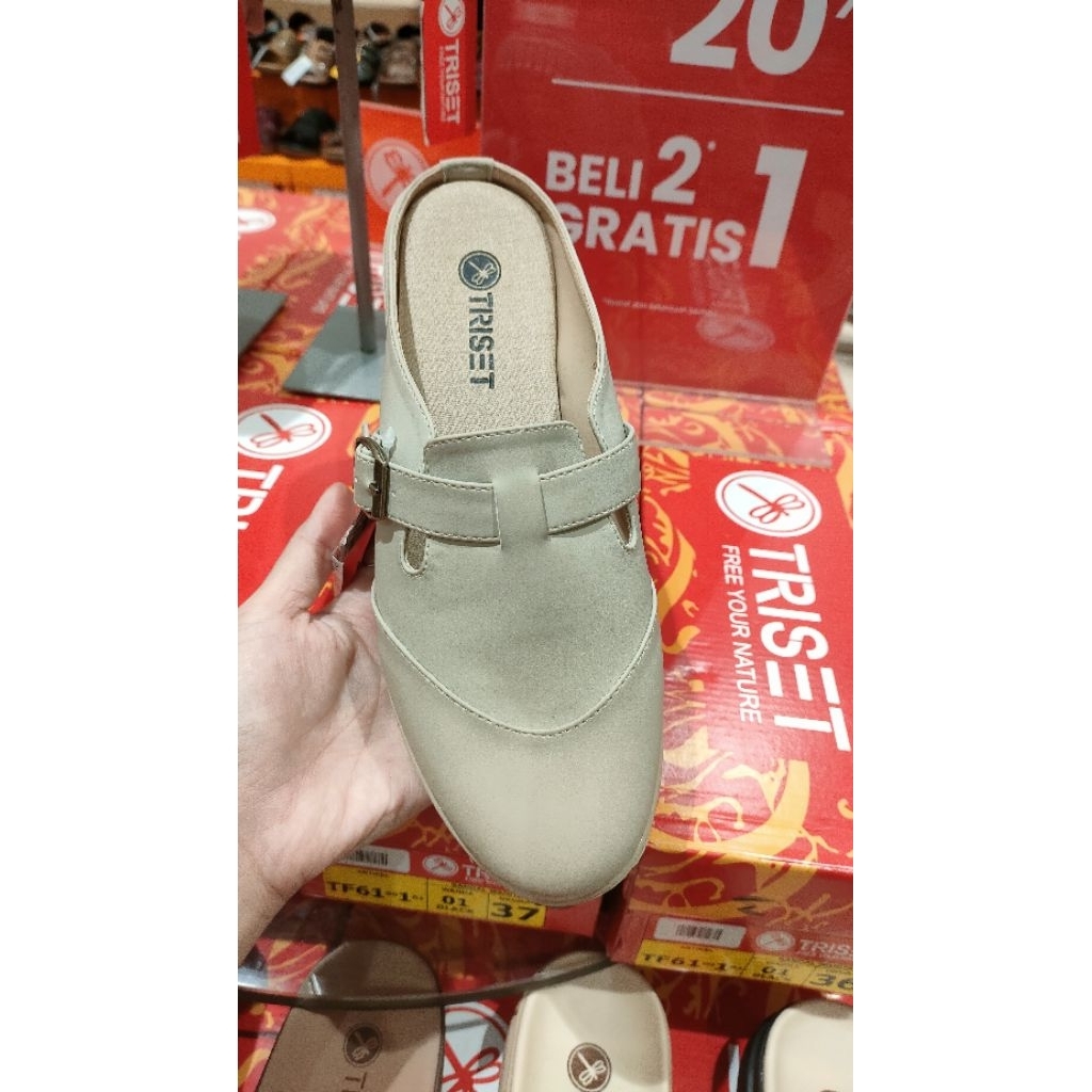 sepatu selop wanita brand TRISET
