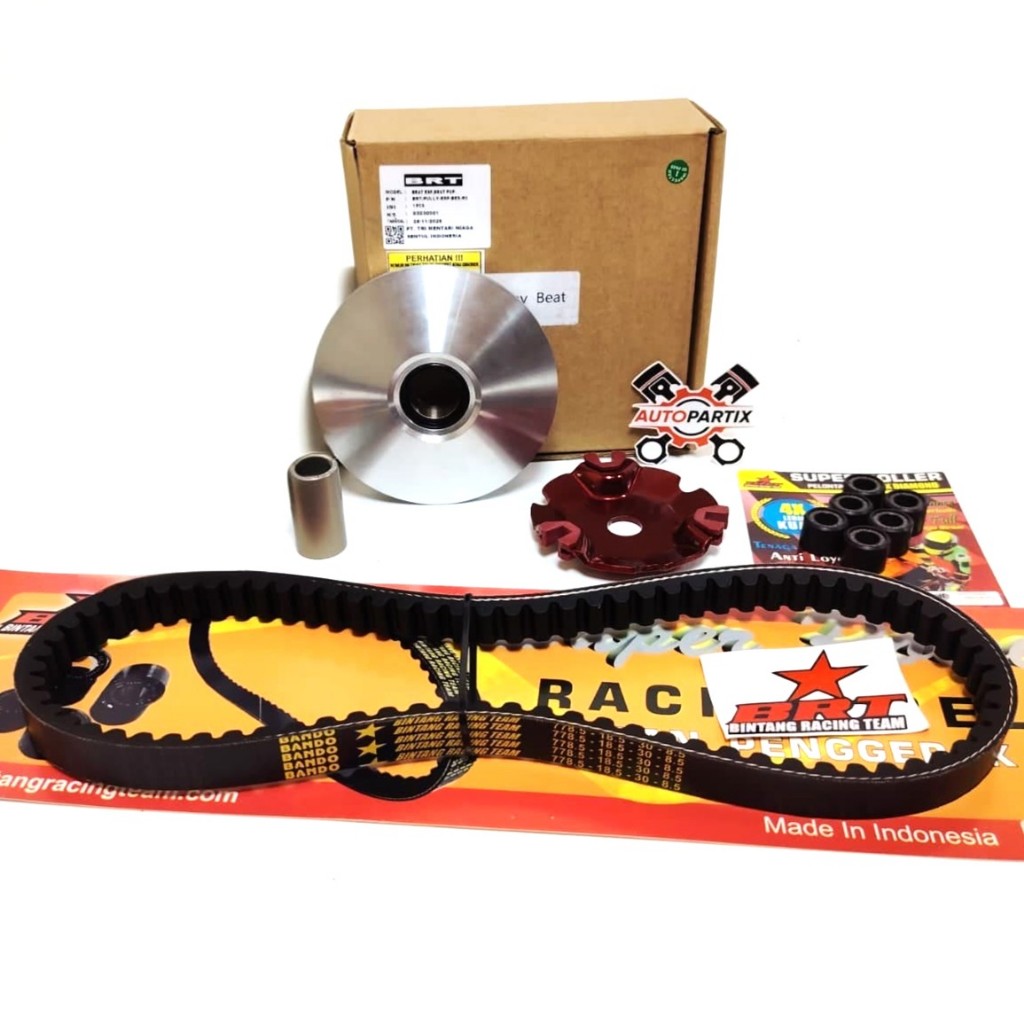 PAKET RUMAH PULY PULLY + VBELT + ROLLER BRT BEAT FI NON ESP SCOOPY FI NON ESP VARIO 110 FI NON ESP S