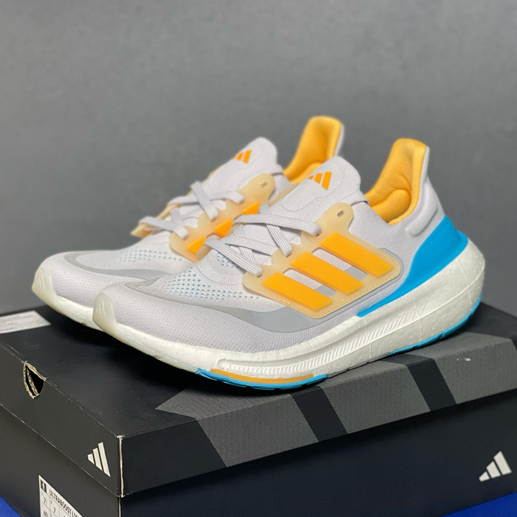 ADIDAS Ultraboost Light - Grey | IE1758 | Original Store Authentic Sepatu Running Lari Abu Kuning Bi