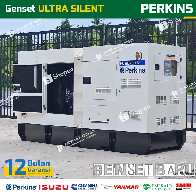 Mesin Genset PERKINS STAMFORD 350 Kva - Jual Jenset 350 Kva PERKINS STAMFORD Silent Type