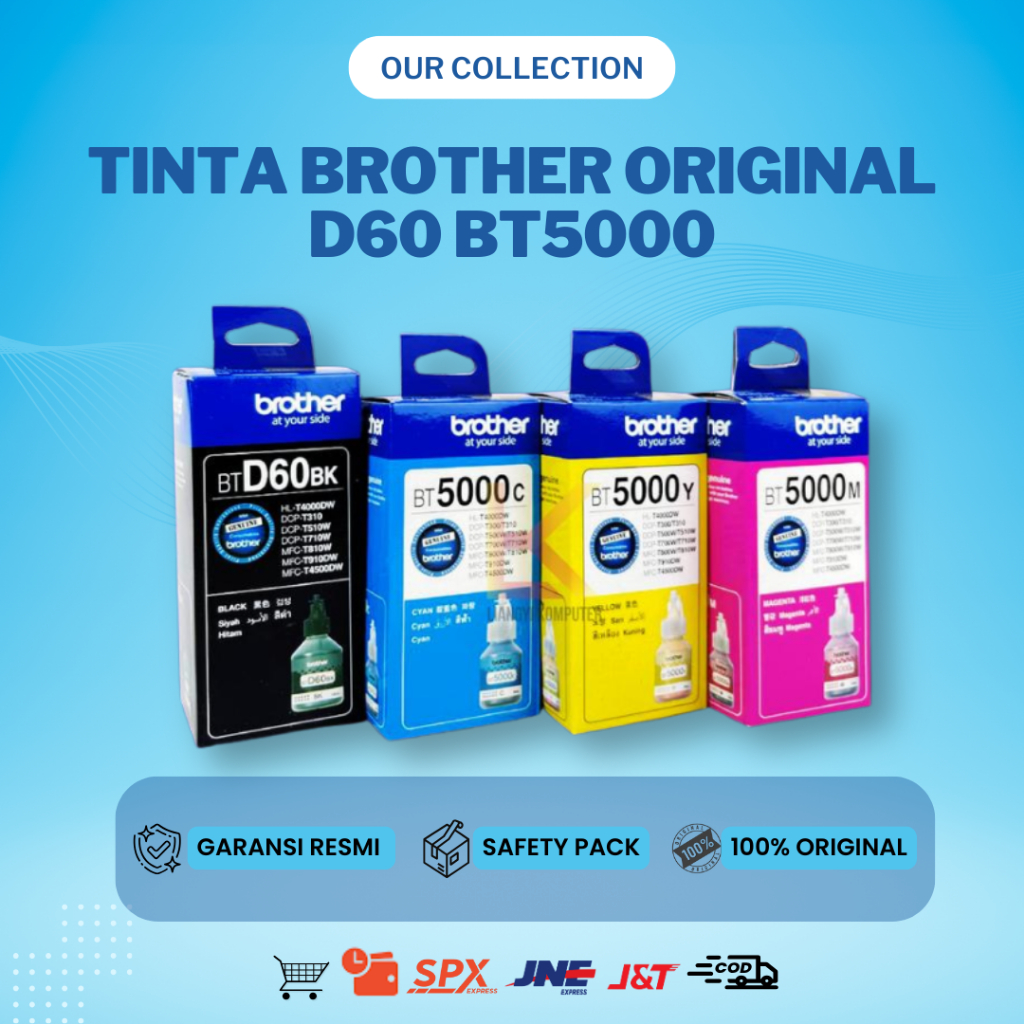 TINTA PRINTER ORIGINAL BROTHER D60 BT5000