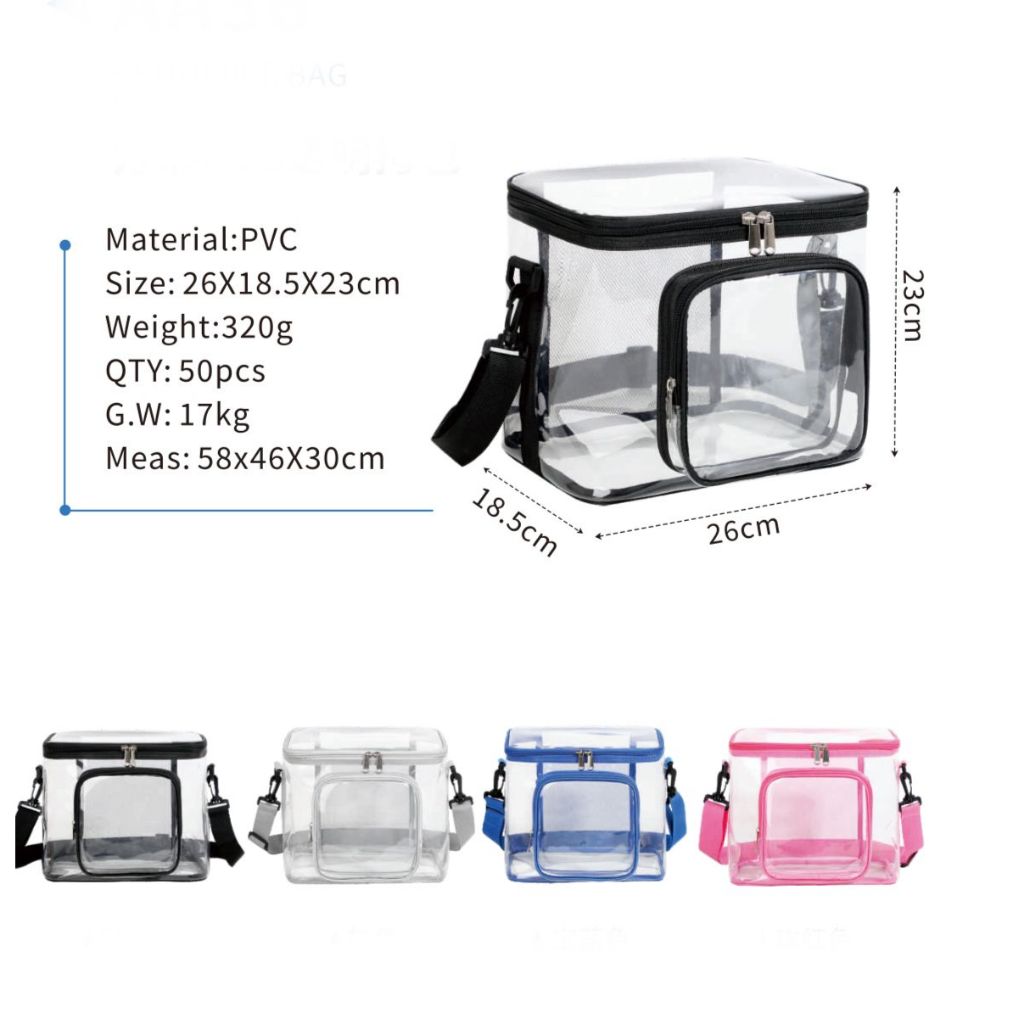 TAS SERBAGUNA MIKA BENING TRANSPARAN BESAR POLOS JUMBO LUNCH