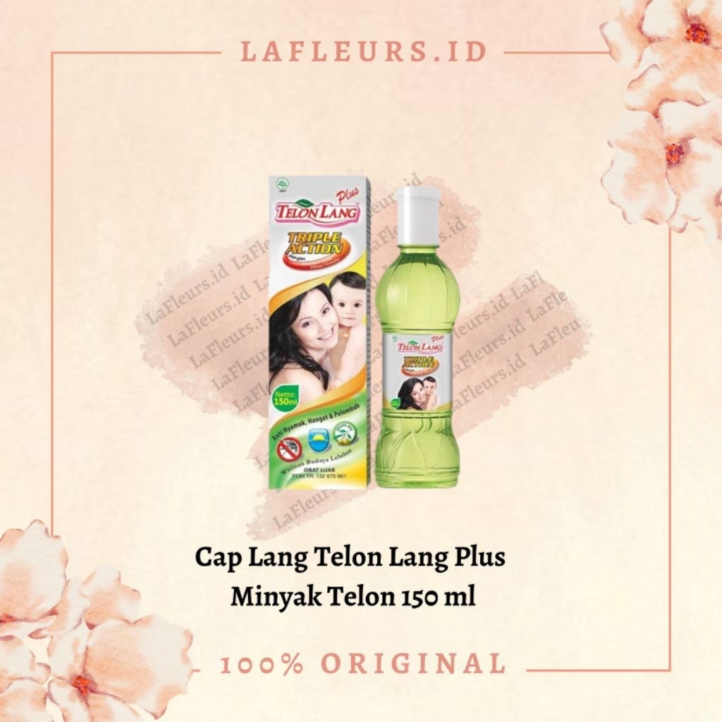 Caplang Telon Lang Plus 150ml / Minyak Telon Bayi Cap Lang plus