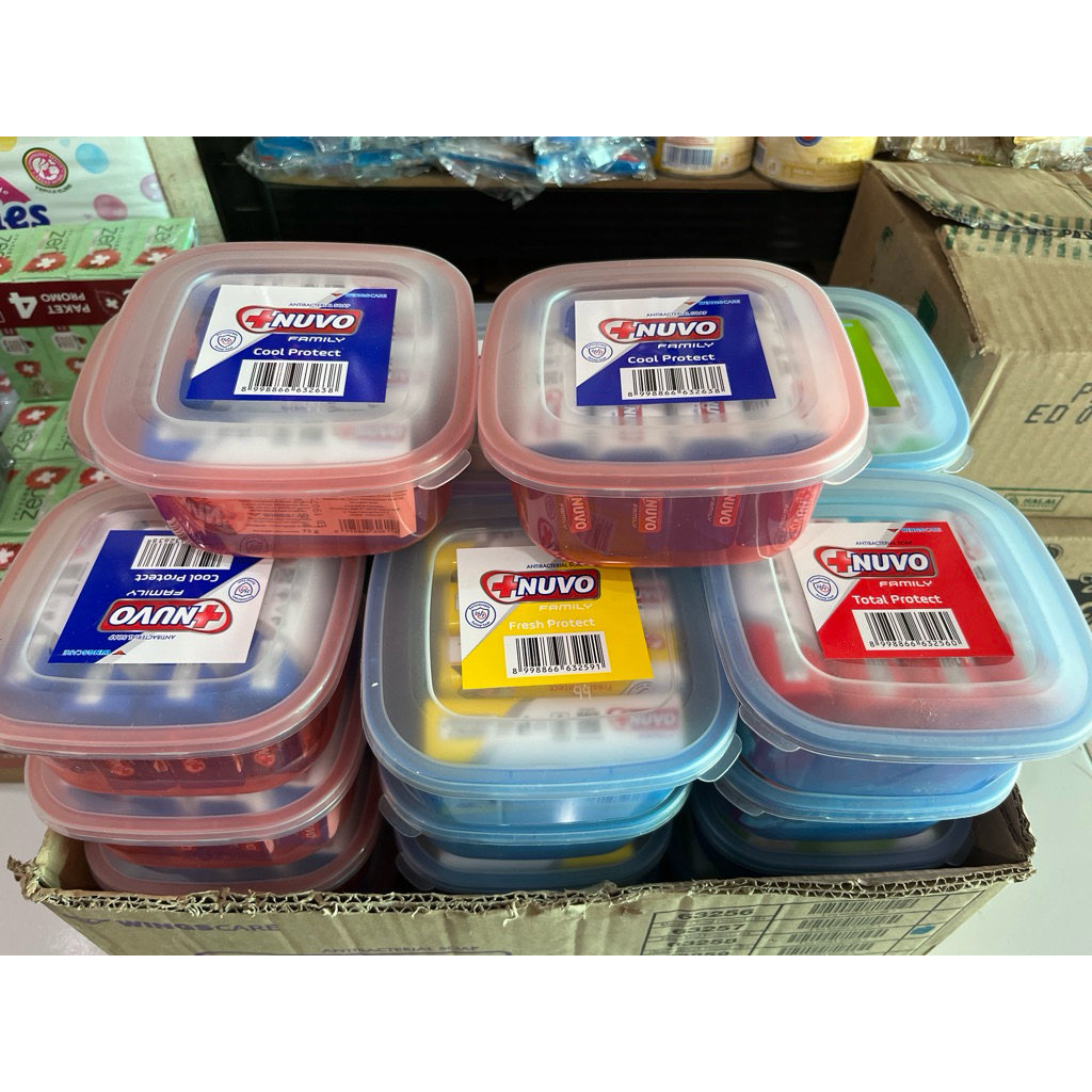 Nuvo sabun batang tepak isi 4x72g