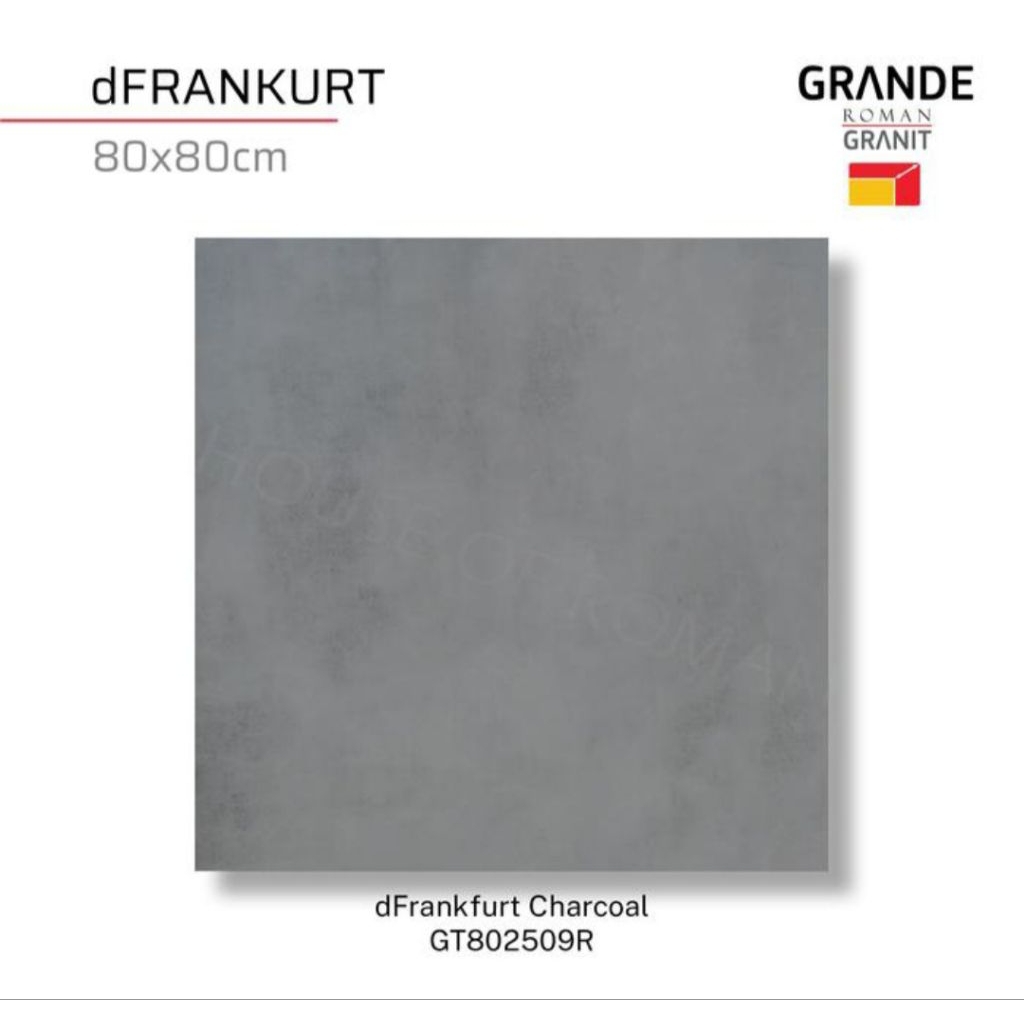 Roman Granit GT802509R dFrankfurt Charcoal 80x80 Kw1