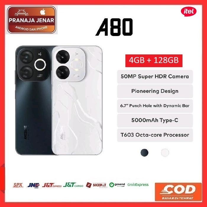 ITEL A80 4/128GB SECOND FULLSET GARANSI