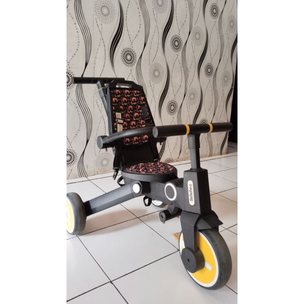 sepeda roda tiga lipat bebehoo gen 2 7in1