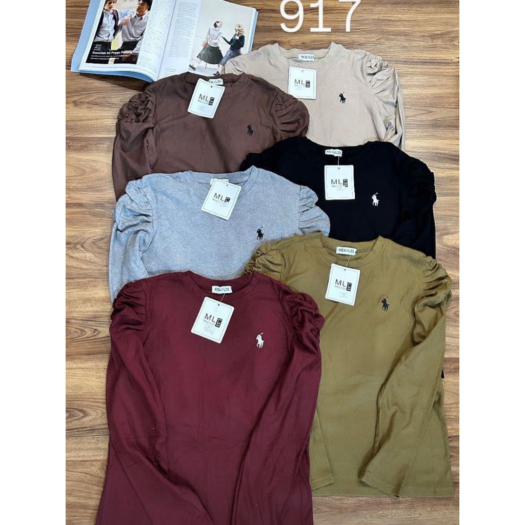 917 atasan rajut bahu kerut polpol