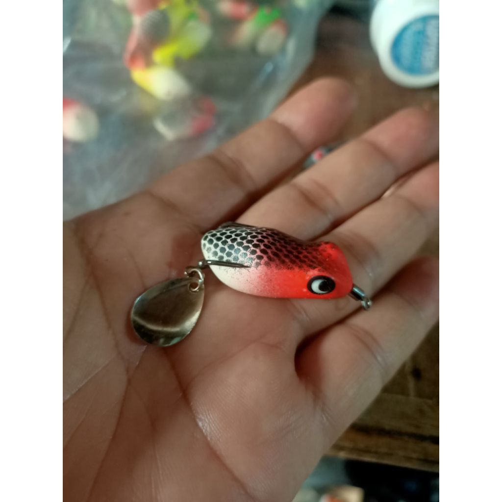 soft frog umpan casting